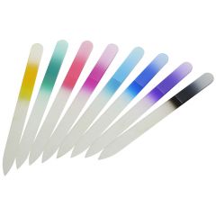 Nail glass file, colored