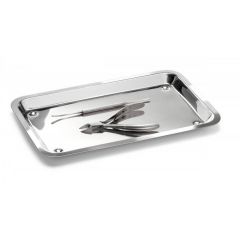 Tray, stainless steel 26,5x18,5x 3,0 cm 