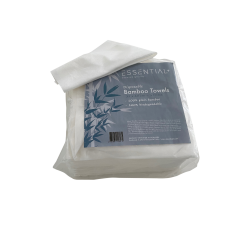  Essential + Disposable towels, Biodegradable BAMBUS, White, 35X40, 1/4 fold, 50 PCS.