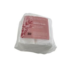  Essential + Disposable towels, Biodegradable BAMBUS, White, 40x80, 1/8 fold, 50 PCS.