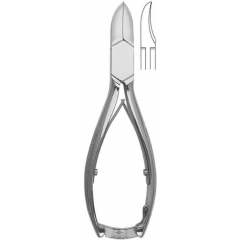 Nail forceps w / dob. f 14 CM RF with grooves in grip - NEW: NOW WITH ELECTROLYTIC TREATMENT